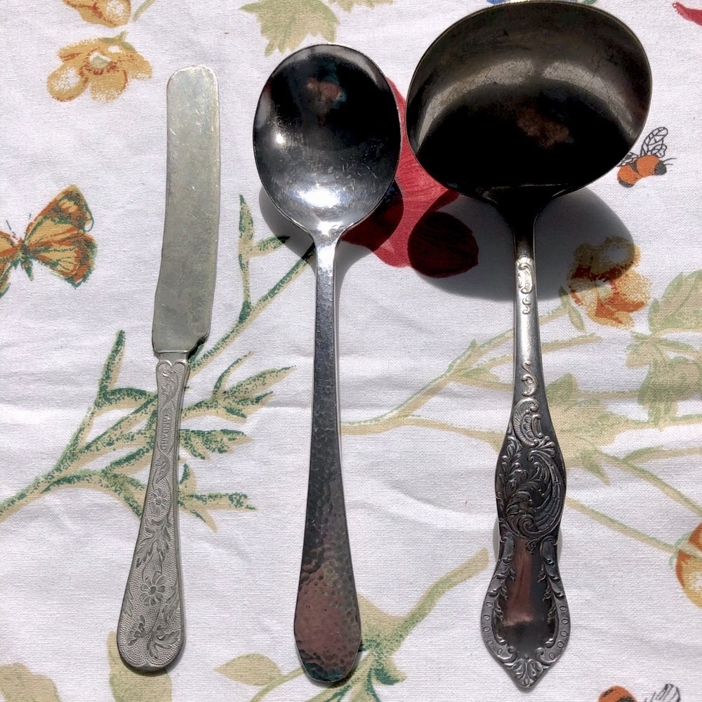 Vintage Silver Serving Set